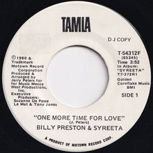 画像をギャラリービューアに読み込む, Billy Preston, Syreeta - One More Time For Love / One More Time For Love (7 inch Record / Used)