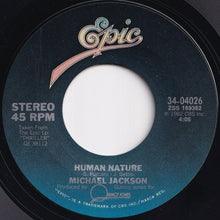 画像をギャラリービューアに読み込む, Michael Jackson - Human Nature / Baby Be Mine (7 inch Record / Used)