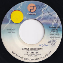 画像をギャラリービューアに読み込む, Sylvester - Dance (Disco Heat) / Was It Something That I Said (7 inch Record / Used)