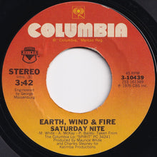 画像をギャラリービューアに読み込む, Earth, Wind & Fire - Saturday Nite / Departure (7 inch Record / Used)
