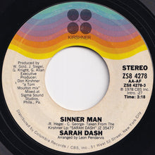 画像をギャラリービューアに読み込む, Sarah Dash - Sinner Man / Look But Don't Touch (7 inch Record / Used)