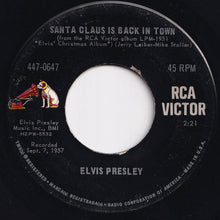 画像をギャラリービューアに読み込む, Elvis Presley - Blue Christmas / Santa Claus Is Back In Town (7 inch Record / Used)