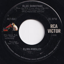 画像をギャラリービューアに読み込む, Elvis Presley - Blue Christmas / Santa Claus Is Back In Town (7 inch Record / Used)