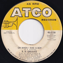画像をギャラリービューアに読み込む, R.B. Greaves - Always Something There To Remind Me / Oh When I Was A Boy (7 inch Record / Used)