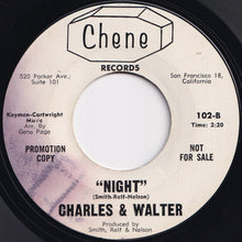 画像をギャラリービューアに読み込む, Charles And Walter - Kissin' And Huggin' / Night (7 inch Record / Used)
