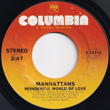 Load image into Gallery viewer, Manhattans - Kiss And Say Goodbye / Wonderful World Of Love (7 inch Record / Used)
