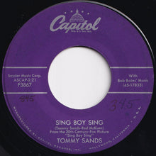 Load image into Gallery viewer, Tommy Sands - Sing Boy Sing / Crazy 'Cause I Love You (7 inch Record / Used)