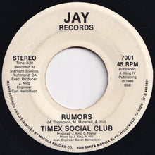 画像をギャラリービューアに読み込む, Timex Social Club - Rumors / Rumors (7 inch Record / Used)