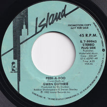 Load image into Gallery viewer, Gwen Guthrie - Peek-A-Boo / (Instrumental) (7 inch Record / Used)