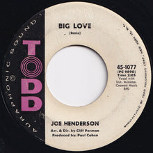 Load image into Gallery viewer, Joe Henderson - Big Love / After Loving You (7 inch Record / Used)