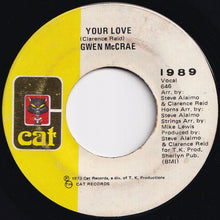 画像をギャラリービューアに読み込む, Gwen McCrae - For Your Love / Your Love (7 inch Record / Used)