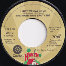 Load image into Gallery viewer, Righteous Brothers - Rock And Roll Heaven / I Just Wanna Be Me (7 inch Record / Used)