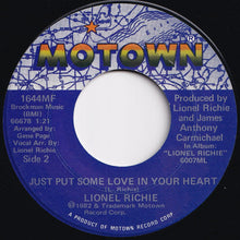 画像をギャラリービューアに読み込む, Lionel Richie - Truly / Just Put Some Love In Your Heart (7 inch Record / Used)