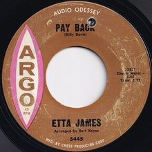 画像をギャラリービューアに読み込む, Etta James - Pay Back / Be Honest With Me (7 inch Record / Used)