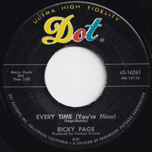 Load image into Gallery viewer, Ricky Page - Every Time (You're Mine) / I Understand (Just How You Feel) (7 inch Record / Used)