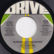 画像をギャラリービューアに読み込む, Peter Brown - Do Ya Wanna Get Funky With Me / Burning Love Breakdown (7 inch Record / Used)