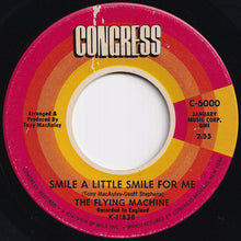 Load image into Gallery viewer, Flying Machine - Smile A Little Smile For Me / Maybe We've Been Loving Too Long (7 inch Record / Used)