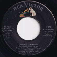 Load image into Gallery viewer, Ann Margret - Lost Love / I Ain't Got Nobody (And Nobody Cares For Me) (7 inch Record / Used)
