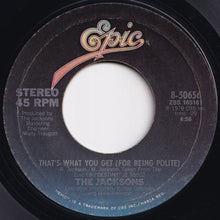 画像をギャラリービューアに読み込む, Jacksons - Shake Your Body (Down To The Ground) / That's What You Get (For Being Polite) (7 inch Record / Used)