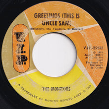 Load image into Gallery viewer, Monitors - Greetings (This Is Uncle Sam) / Number One In Your Heart (7 inch Record / Used)