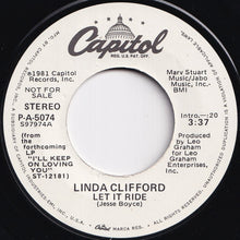 画像をギャラリービューアに読み込む, Linda Clifford - Let It Ride / Let It Ride (7 inch Record / Used)