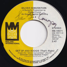 画像をギャラリービューアに読み込む, Silver Convention - Get Up And Boogie (That's Right) / Son Of A Gun (7 inch Record / Used)
