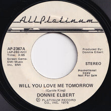 Load image into Gallery viewer, Donnie Elbert - Will You Love Me Tomorrow / What Do You Do (7 inch Record / Used)