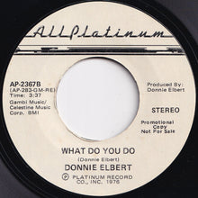 Load image into Gallery viewer, Donnie Elbert - Will You Love Me Tomorrow / What Do You Do (7 inch Record / Used)