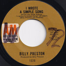 画像をギャラリービューアに読み込む, Billy Preston - Outa-Space / I Wrote A Simple Song (7 inch Record / Used)
