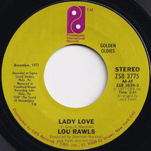 Load image into Gallery viewer, Lou Rawls - Lady Love / Send In The Clowns (7 inch Record / Used)