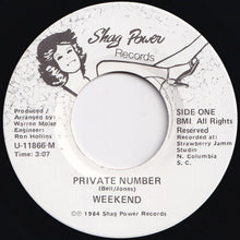 画像をギャラリービューアに読み込む, Weekend - Private Number / Private Number (7 inch Record / Used)