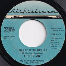 画像をギャラリービューアに読み込む, First Class - This Is It / Filled With Desire (7 inch Record / Used)