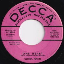画像をギャラリービューアに読み込む, Gloria Mann - One Heart / Friendship Ring (7 inch Record / Used)