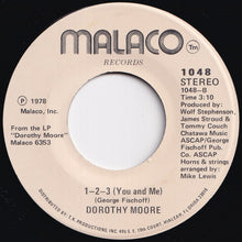 画像をギャラリービューアに読み込む, Dorothy Moore - Let The Music Play / 1-2-3 (You And Me) (7 inch Record / Used)