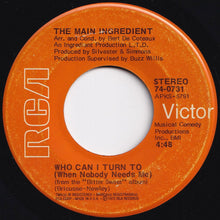 画像をギャラリービューアに読み込む, Main Ingredient - Everybody Plays The Fool / Who Can I Turn To (When Nobody Needs Me) (7 inch Record / Used)
