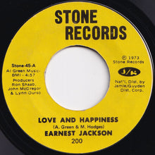 画像をギャラリービューアに読み込む, Earnest Jackson - Love And Happiness / Hogwash (7 inch Record / Used)
