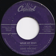 画像をギャラリービューアに読み込む, Gene Vincent And His Blue Caps - Lotta Lovin' / Wear My Ring (7 inch Record / Used)
