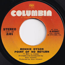 Load image into Gallery viewer, Ronnie Dyson - Just Don't Want To Be Lonely / Point Of No Return (7 inch Record / Used)