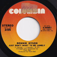 Load image into Gallery viewer, Ronnie Dyson - Just Don't Want To Be Lonely / Point Of No Return (7 inch Record / Used)