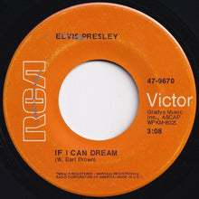 Load image into Gallery viewer, Elvis Presley - If I Can Dream / Edge Of Reality (7 inch Record / Used)