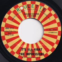 画像をギャラリービューアに読み込む, Impressions - Gypsy Woman / It's All Right (7 inch Record / Used)