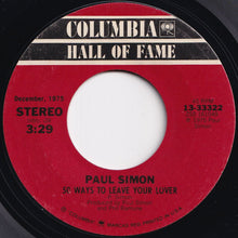 Load image into Gallery viewer, Paul Simon - 50 Ways To Leave Your Lover / Still Crazy After All These Years (7 inch Record / Used)