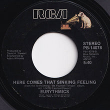 Load image into Gallery viewer, Eurythmics - Would I Lie To You? / Here Comes That Sinking Feeling (7 inch Record / Used)