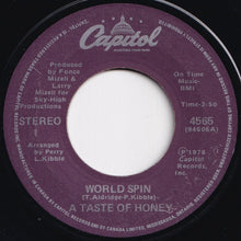 Load image into Gallery viewer, A Taste Of Honey - Boogie Oogie Oogie / World Spin (7 inch Record / Used)