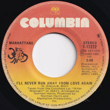画像をギャラリービューアに読み込む, Manhattans - Shining Star / I'll Never Run Away From Love Again (7 inch Record / Used)