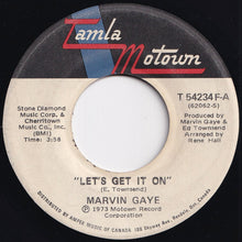 Load image into Gallery viewer, Marvin Gaye - Let's Get It On / I Wish It Would Rain (7 inch Record / Used)
