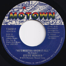 画像をギャラリービューアに読み込む, Stevie Wonder - Sir Duke / He's Misstra Know-It-All (7 inch Record / Used)