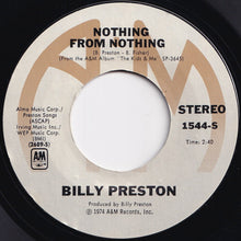 Load image into Gallery viewer, Billy Preston - Nothing From Nothing / My Soul Is A Witness (7 inch Record / Used)
