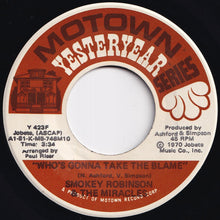 Load image into Gallery viewer, Smokey Robinson & The Miracles - The Tears Of A Clown / Who's Gonna Take The Blame (7 inch Record / Used)