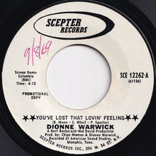 Load image into Gallery viewer, Dionne Warwick - You've Lost That Lovin' Feeling / Window Wishing (7 inch Record / Used)